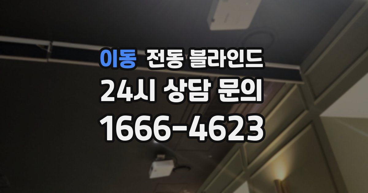 이동 전동 블라인드