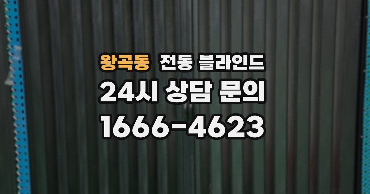 왕곡동 전동 블라인드