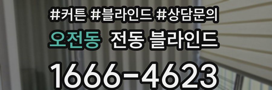 오전동 전동 블라인드
