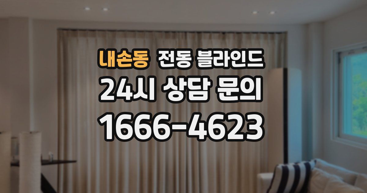 내손동 전동 블라인드
