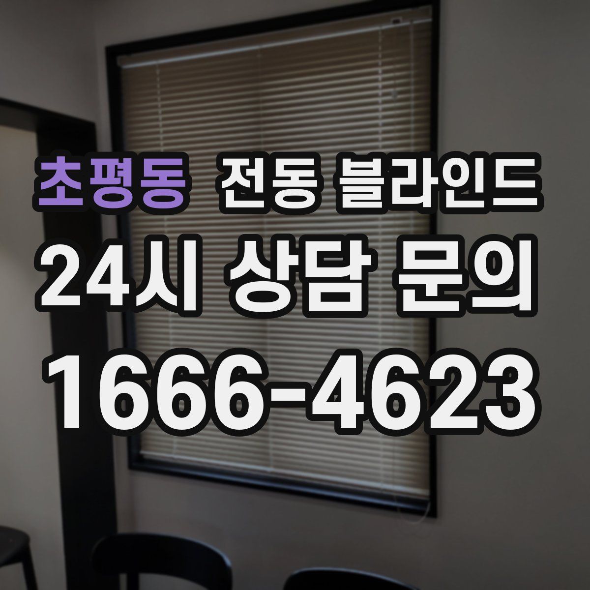 초평동 전동 블라인드