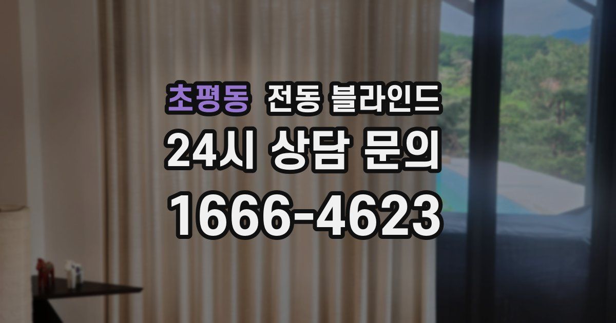 초평동 전동 블라인드