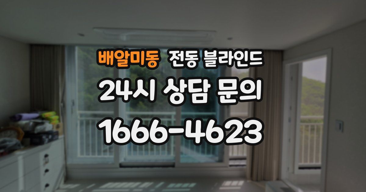 배알미동 전동 블라인드