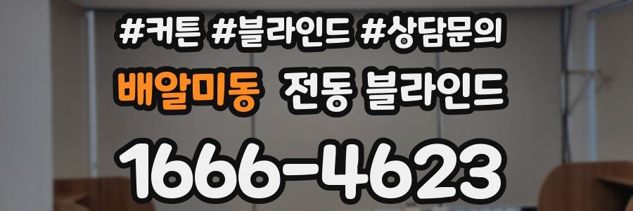 배알미동 전동 블라인드