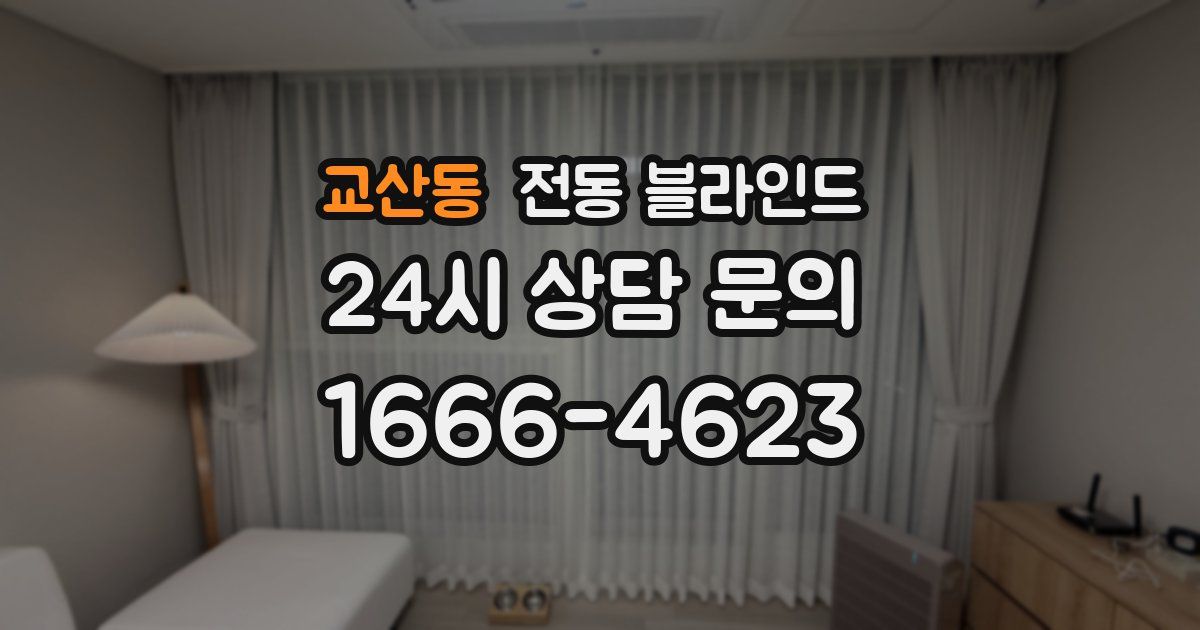 교산동 전동 블라인드