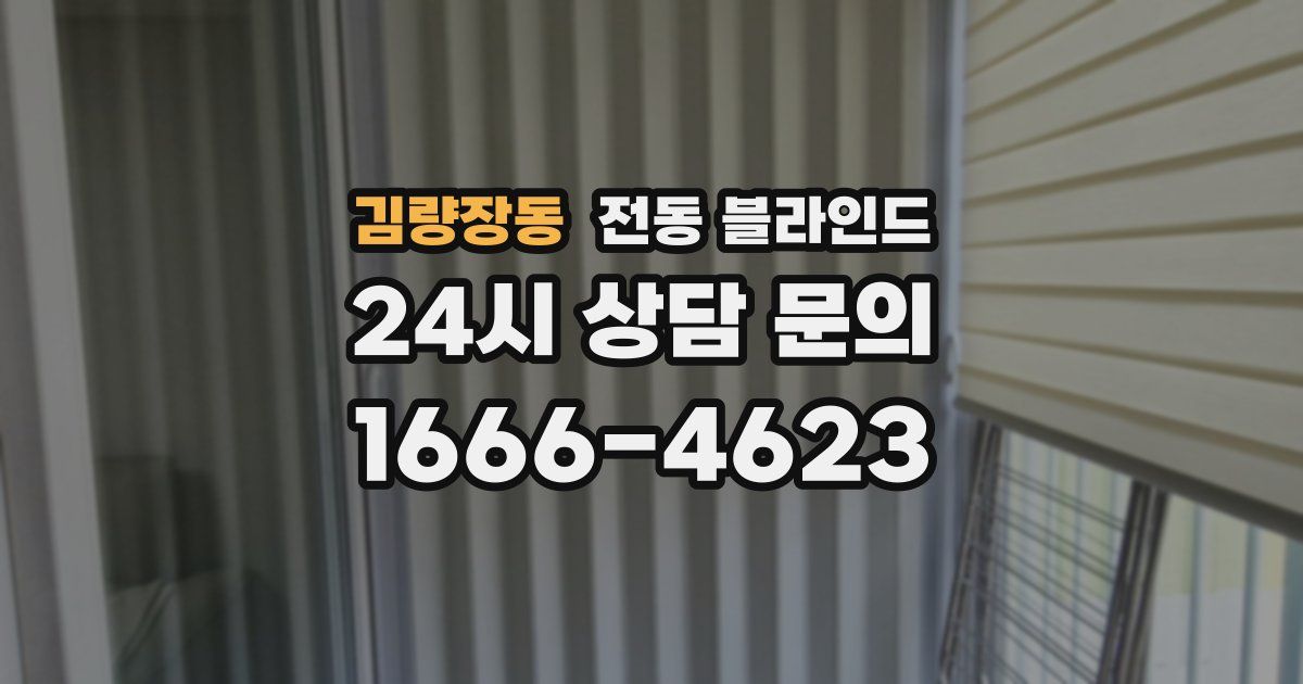 김량장동 전동 블라인드