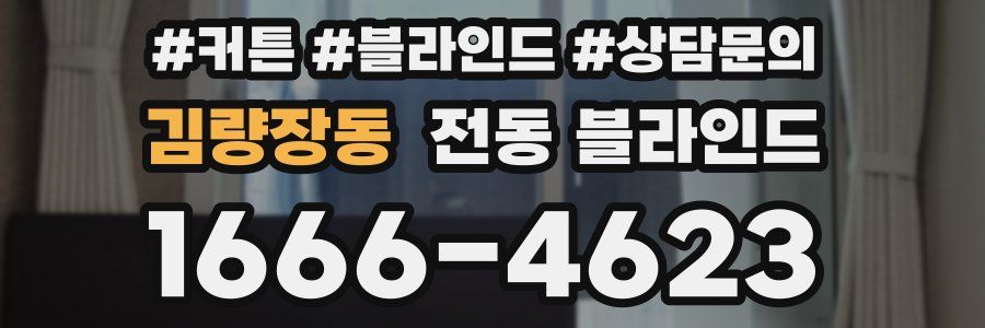 김량장동 전동 블라인드