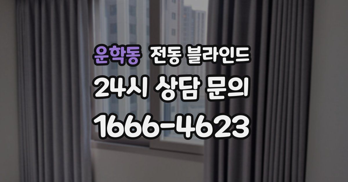 운학동 전동 블라인드