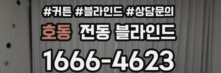 호동 전동 블라인드