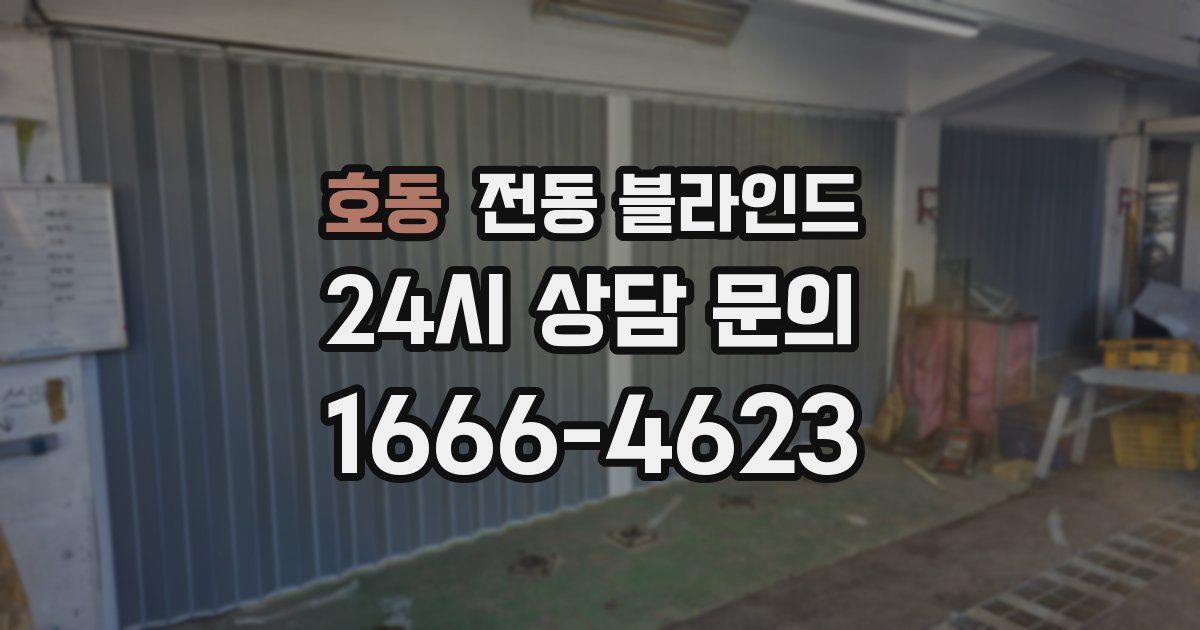 호동 전동 블라인드