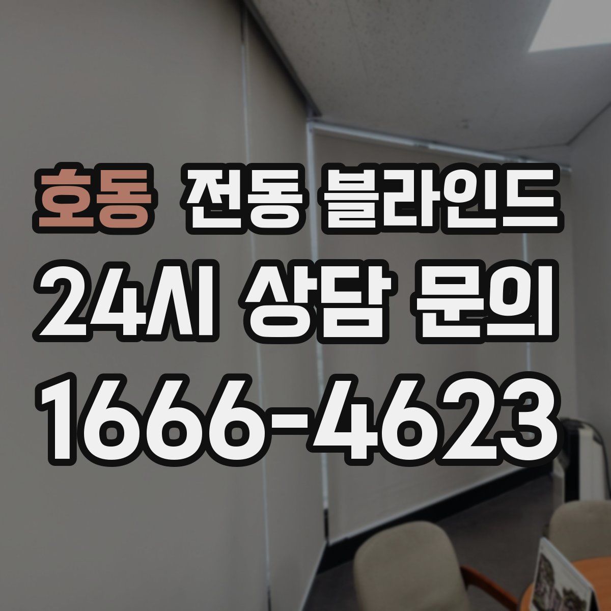호동 전동 블라인드