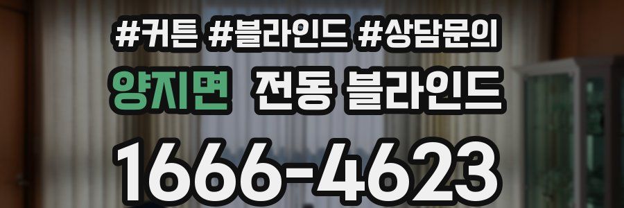 양지면 전동 블라인드