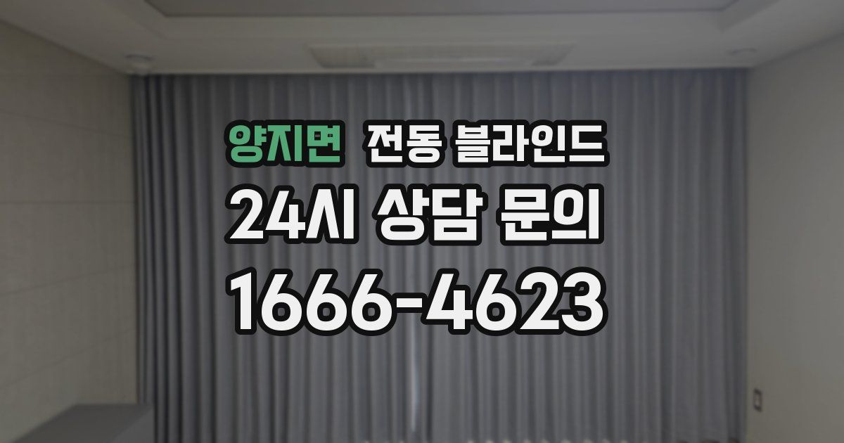 양지면 전동 블라인드