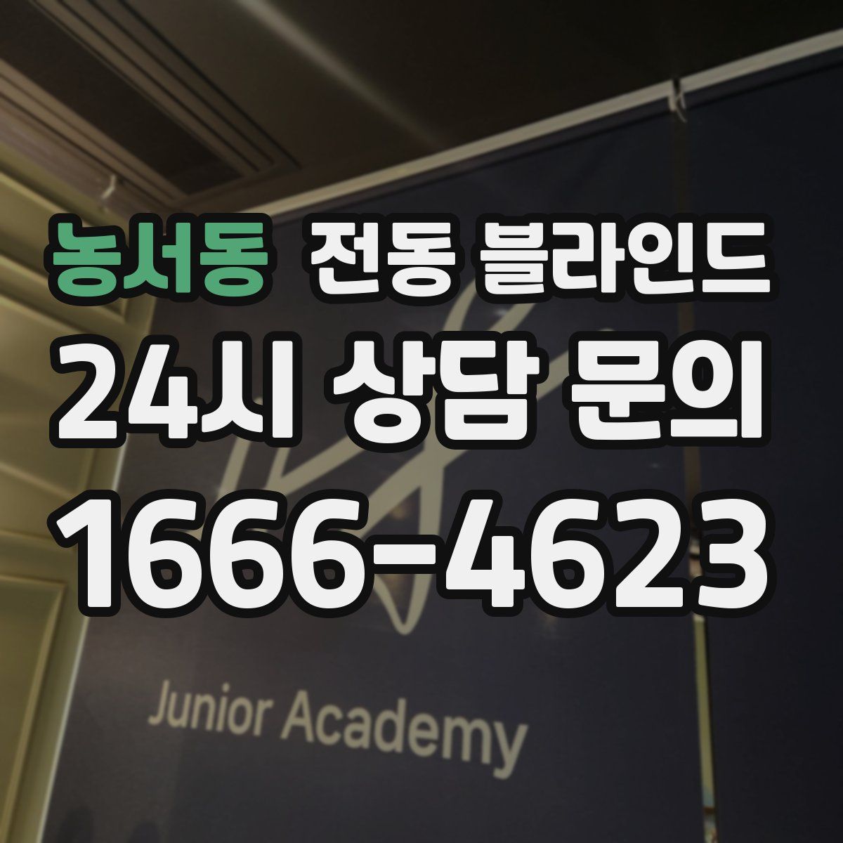 농서동 전동 블라인드
