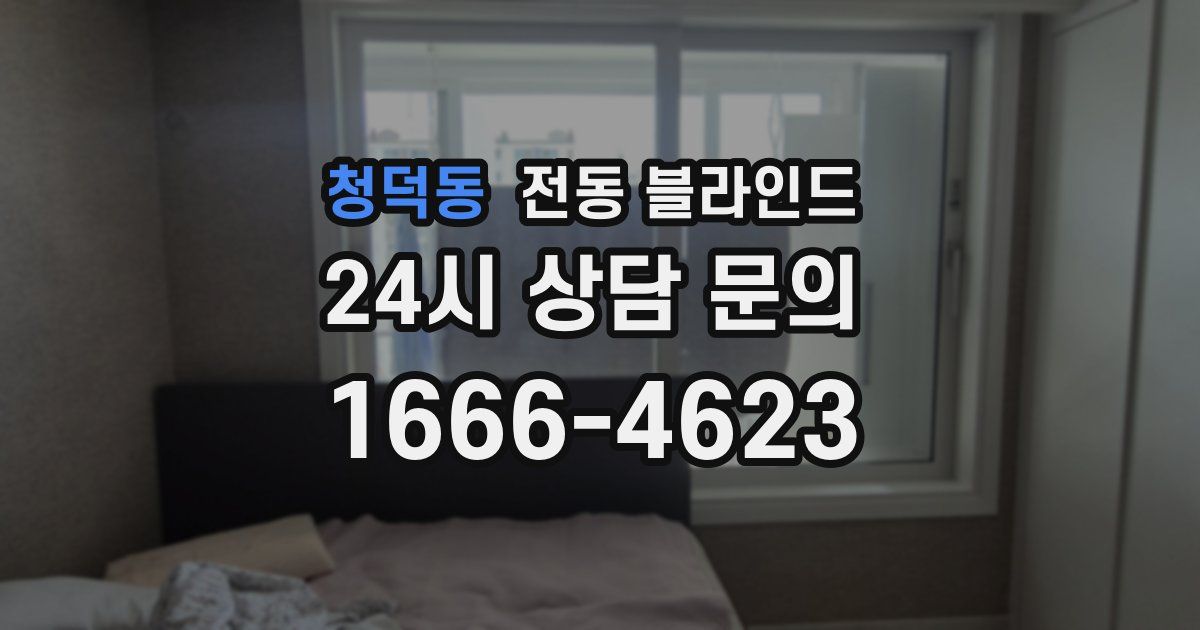 청덕동 전동 블라인드