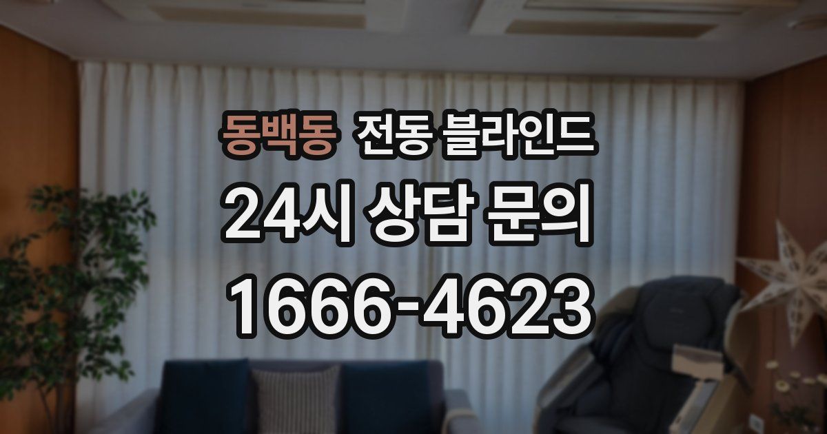 동백동 전동 블라인드