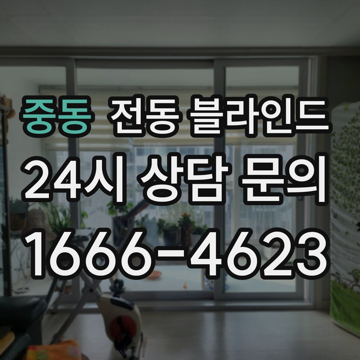 중동 전동 블라인드