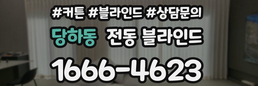 당하동 전동 블라인드