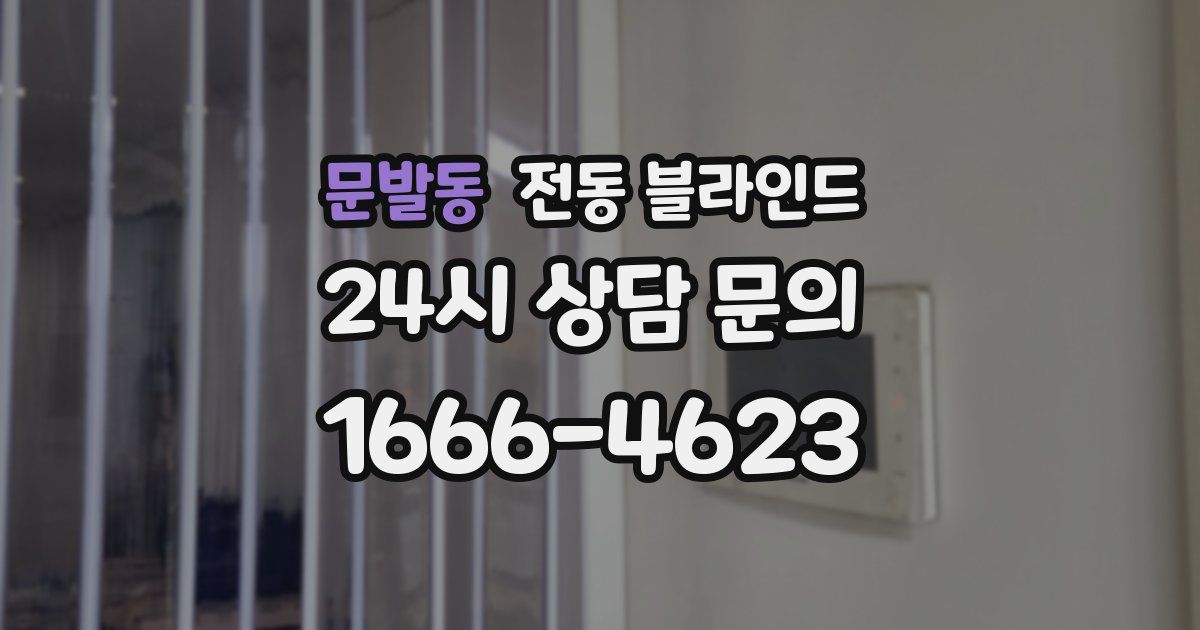 문발동 전동 블라인드