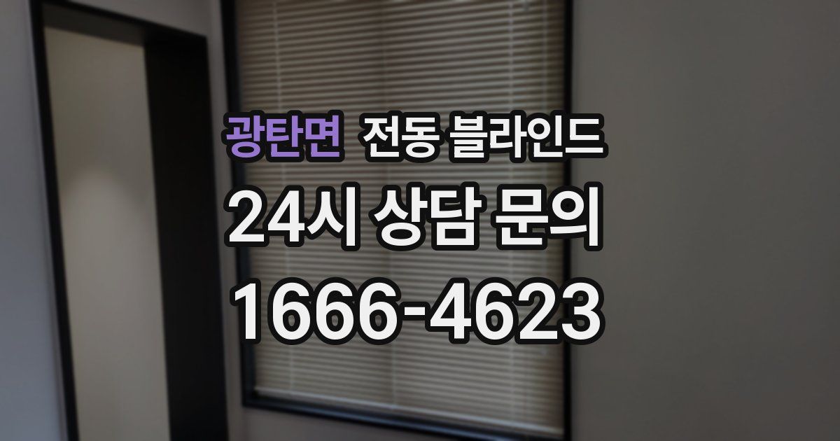 광탄면 전동 블라인드