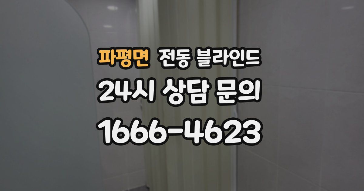 파평면 전동 블라인드
