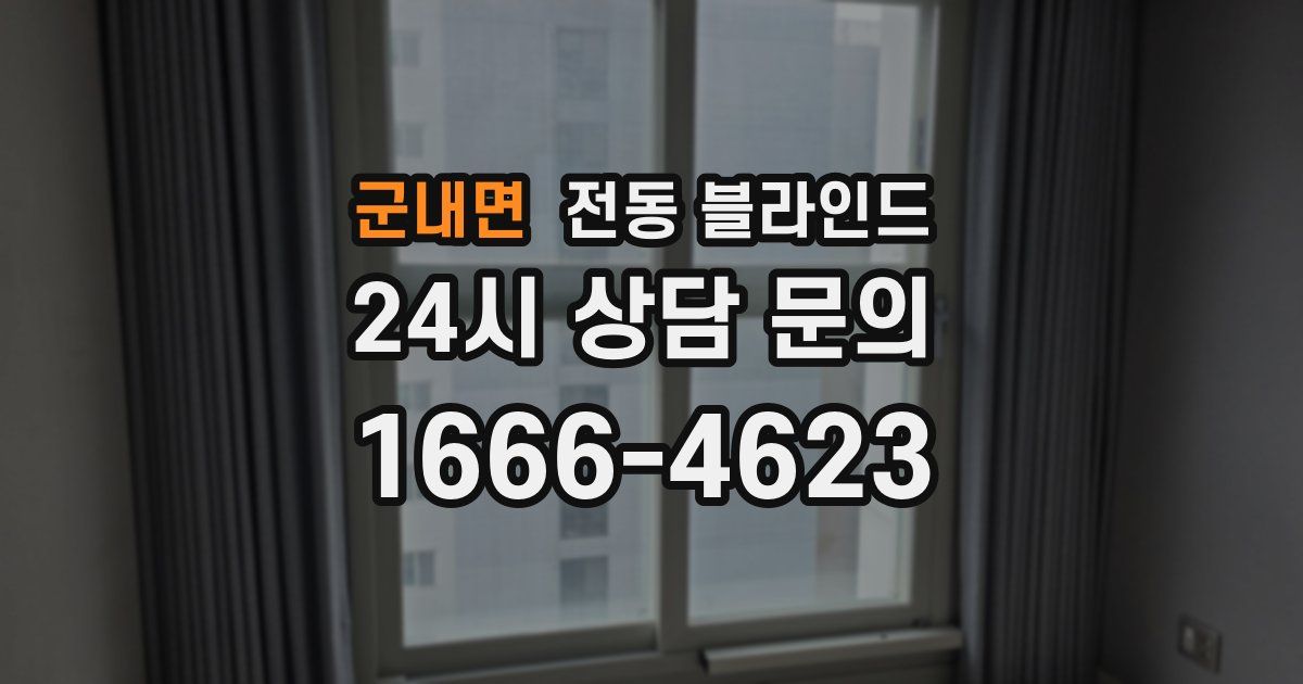 군내면 전동 블라인드