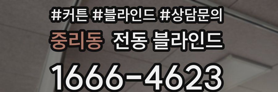 중리동 전동 블라인드