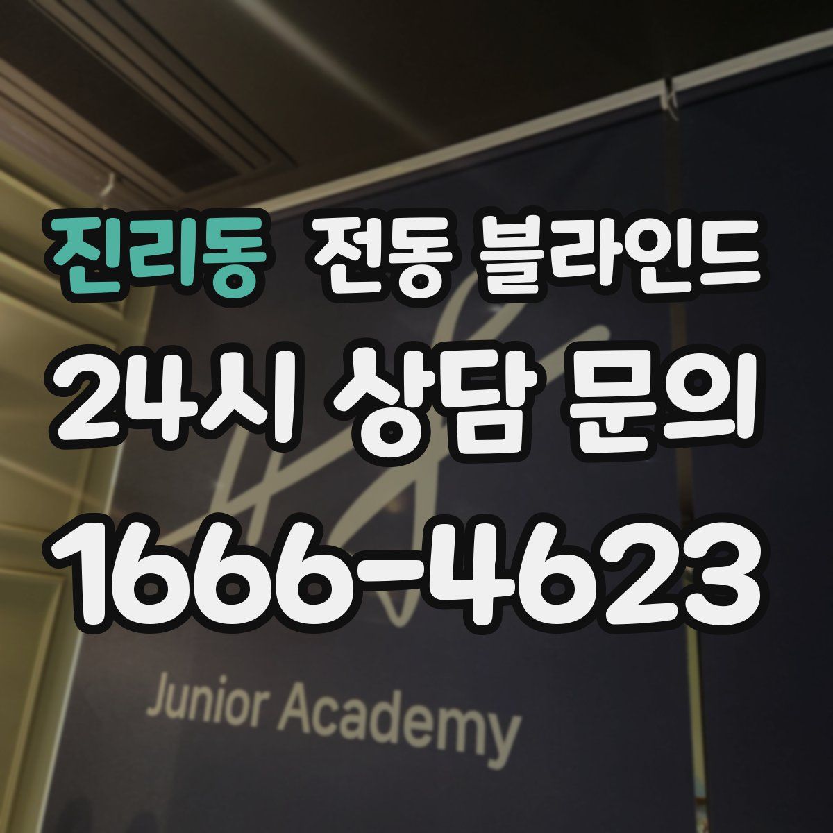 진리동 전동 블라인드