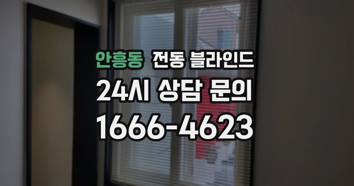 안흥동 전동 블라인드