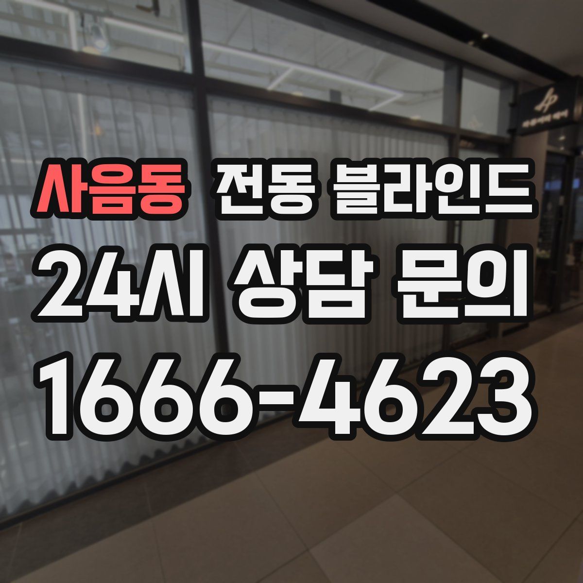 사음동 전동 블라인드