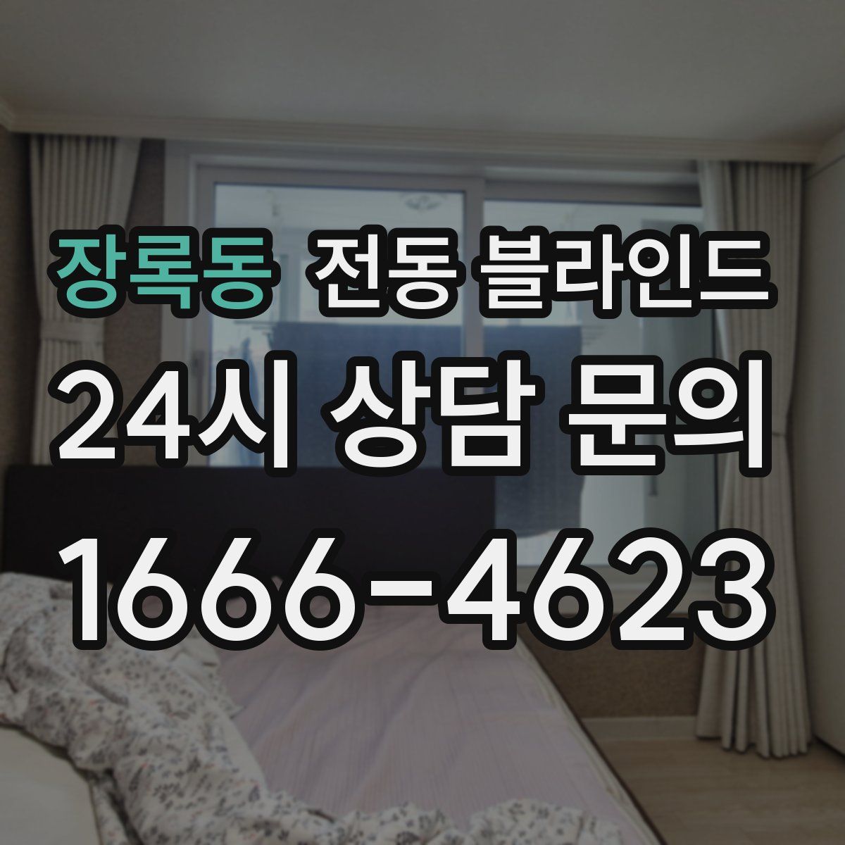 장록동 전동 블라인드