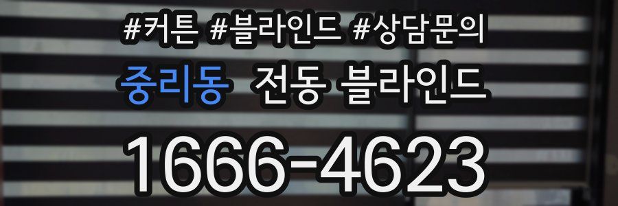 중리동 전동 블라인드