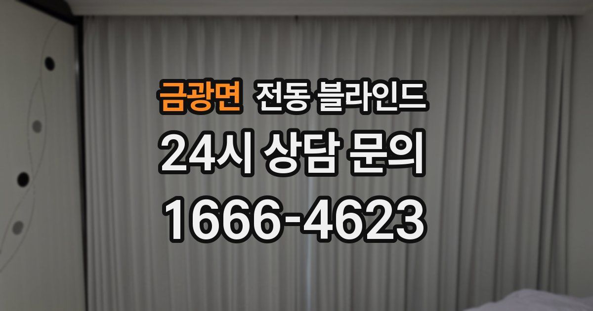 금광면 전동 블라인드