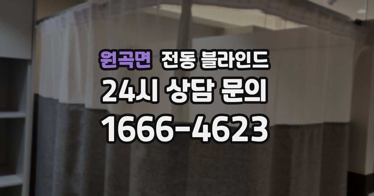 원곡면 전동 블라인드