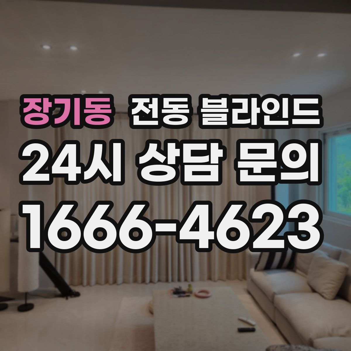장기동 전동 블라인드