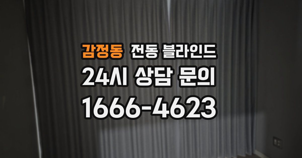 감정동 전동 블라인드