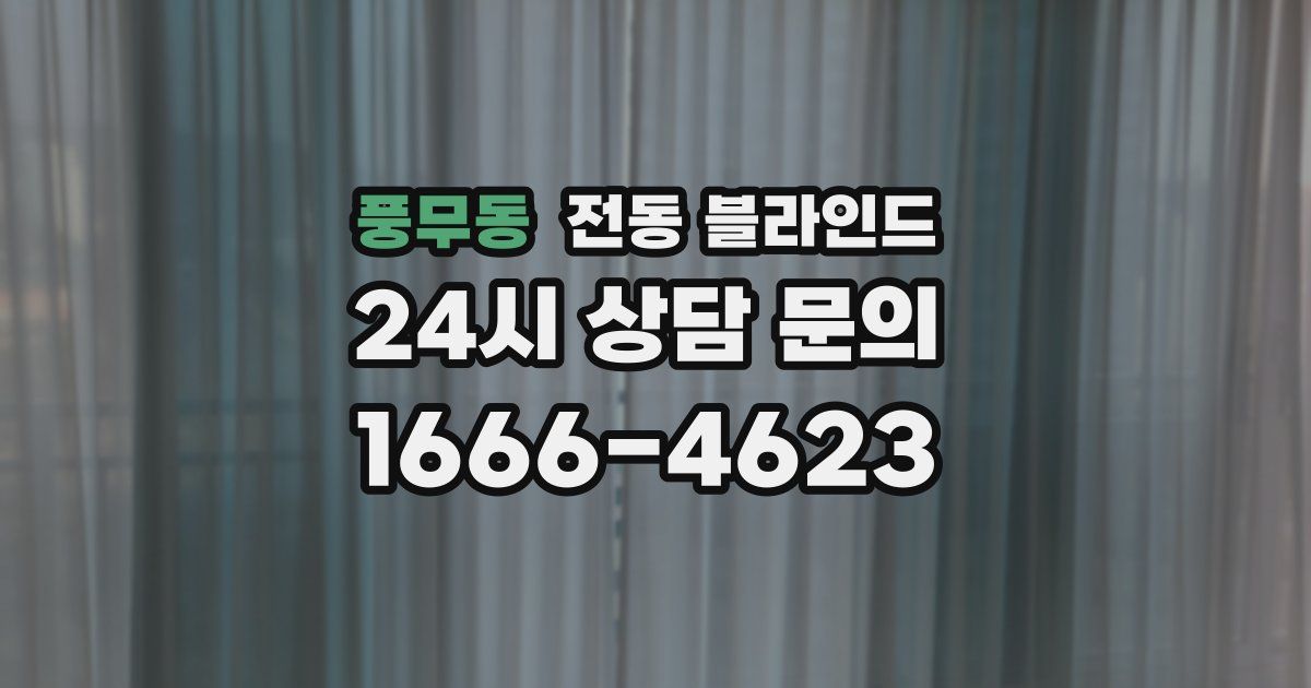 풍무동 전동 블라인드