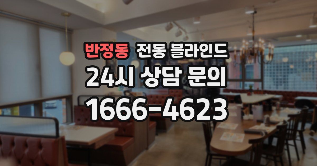 반정동 전동 블라인드