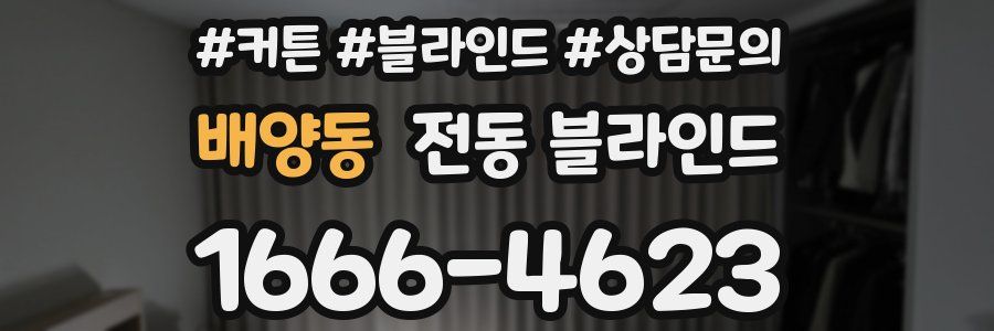 배양동 전동 블라인드