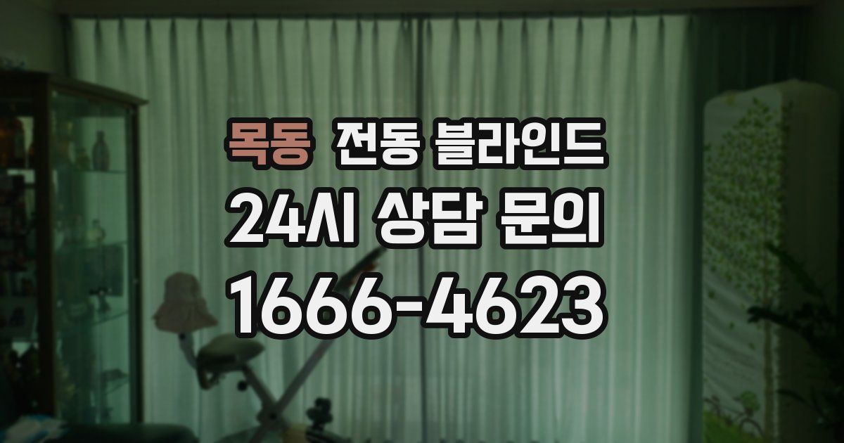 목동 전동 블라인드