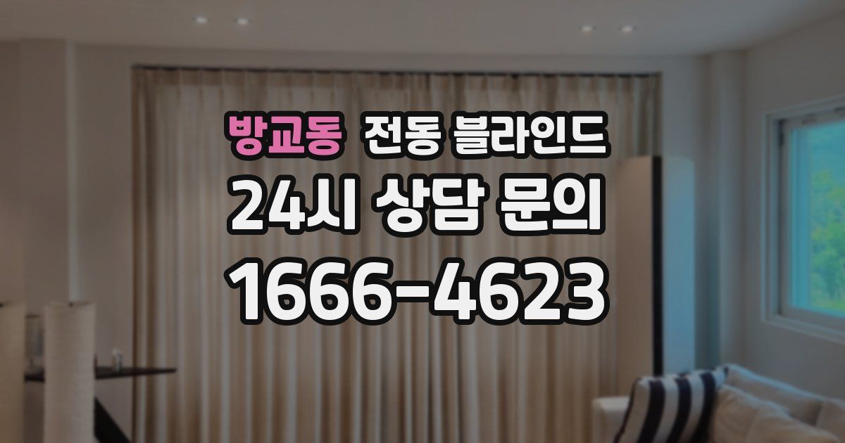 방교동 전동 블라인드