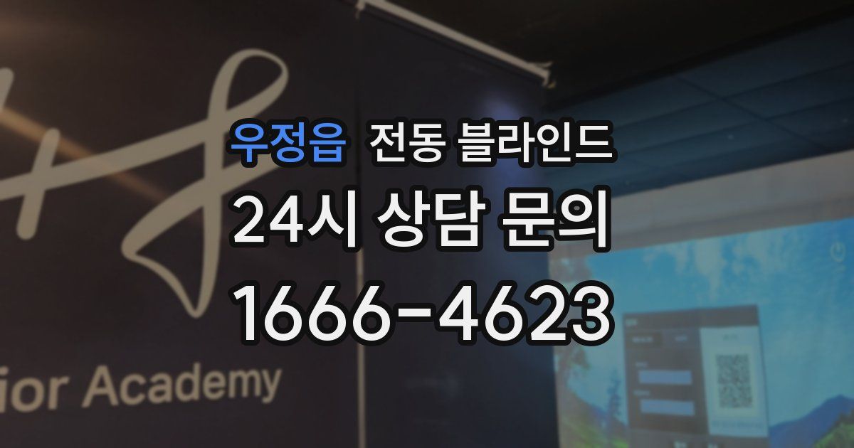 우정읍 전동 블라인드