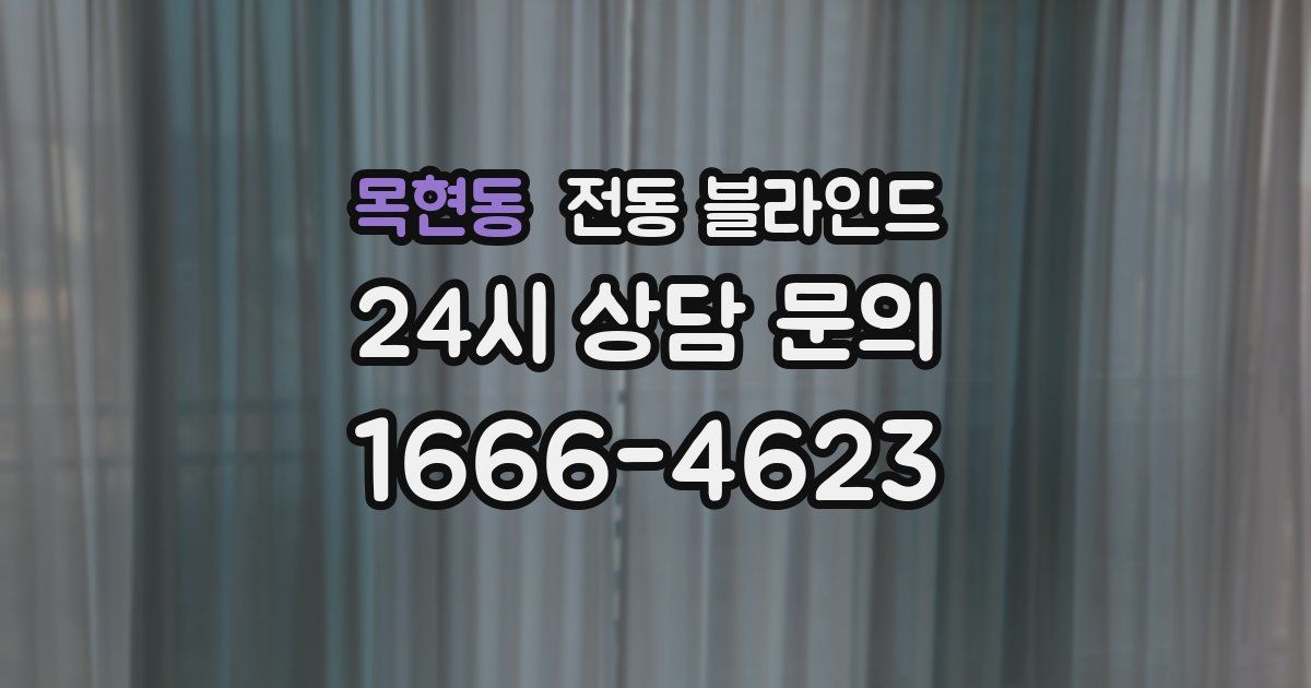 목현동 전동 블라인드