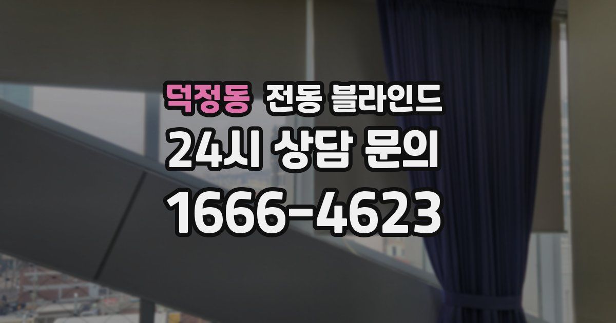 덕정동 전동 블라인드