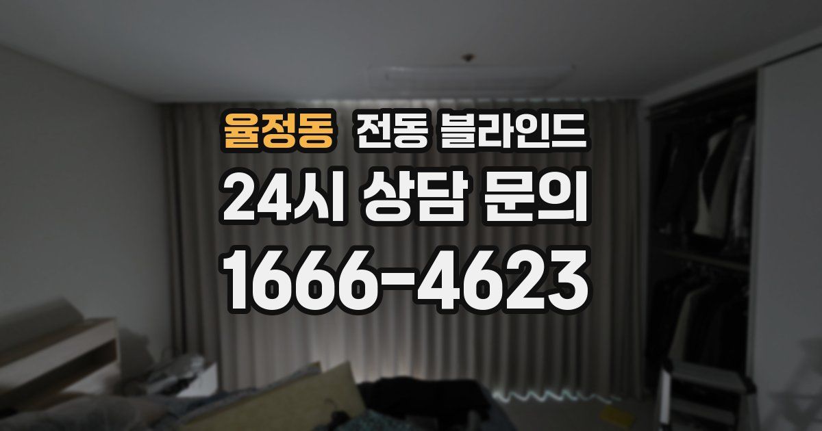 율정동 전동 블라인드