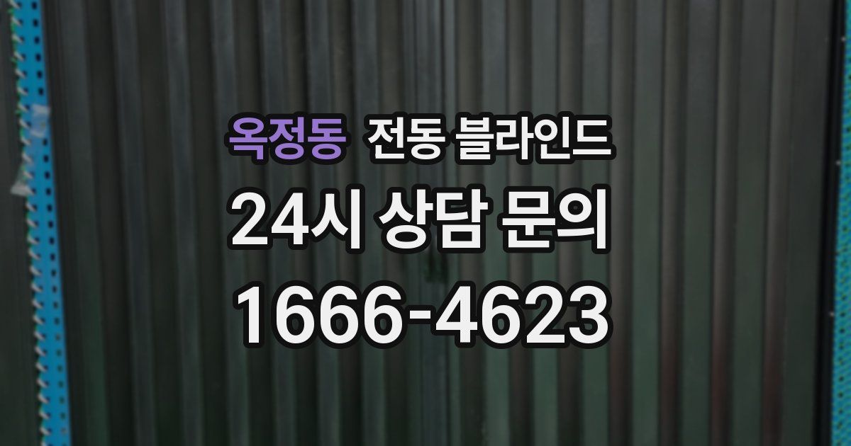 옥정동 전동 블라인드