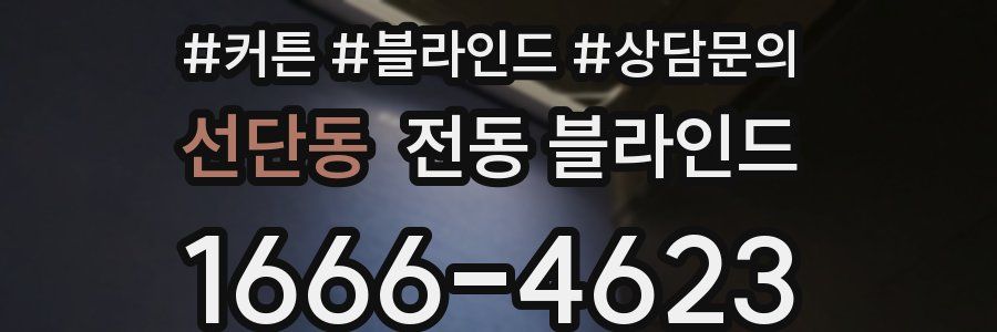 선단동 전동 블라인드