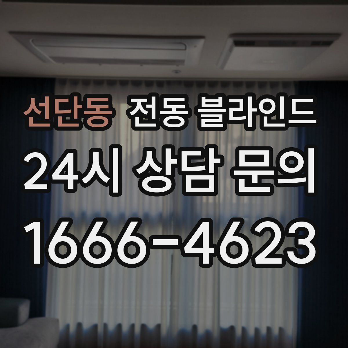 선단동 전동 블라인드