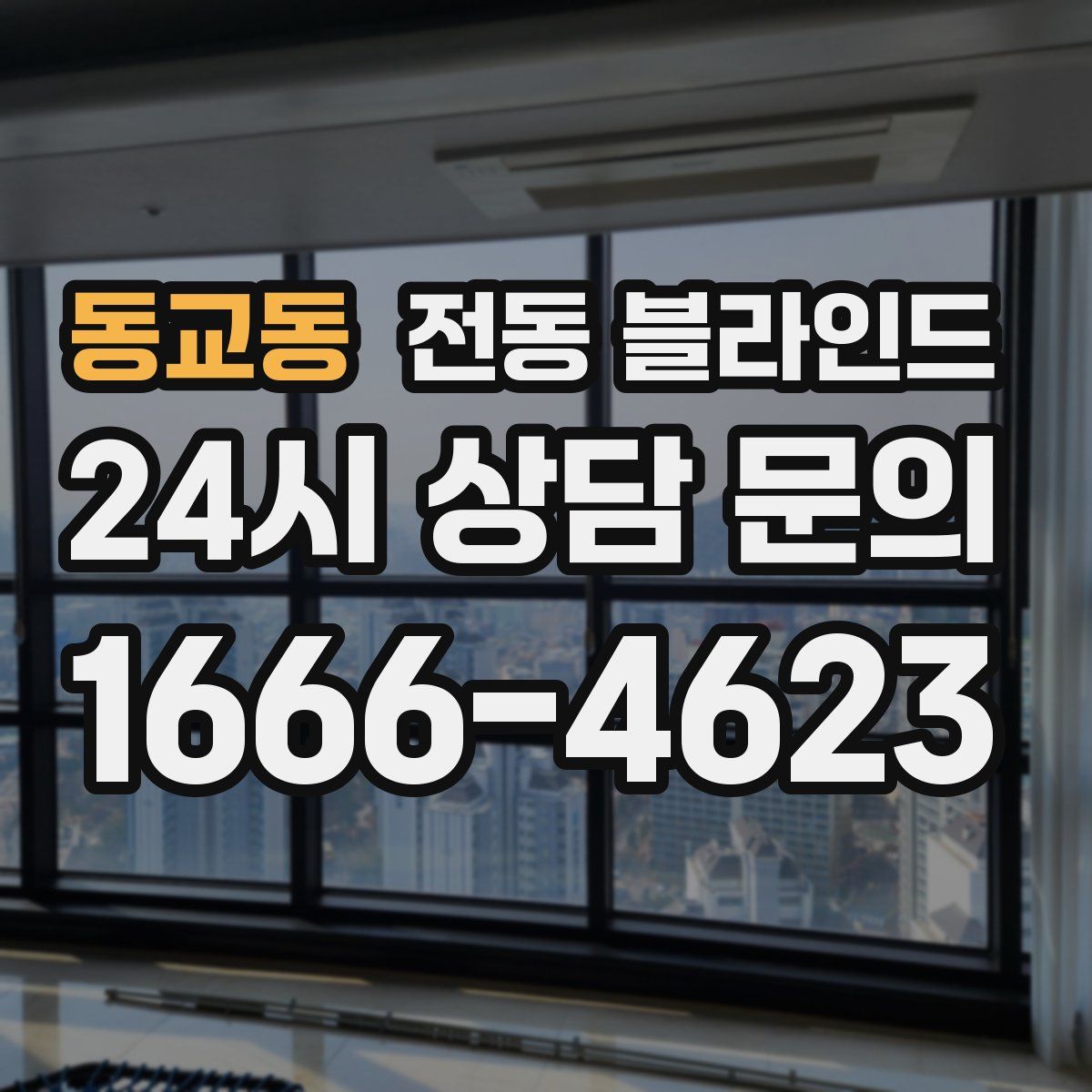 동교동 전동 블라인드