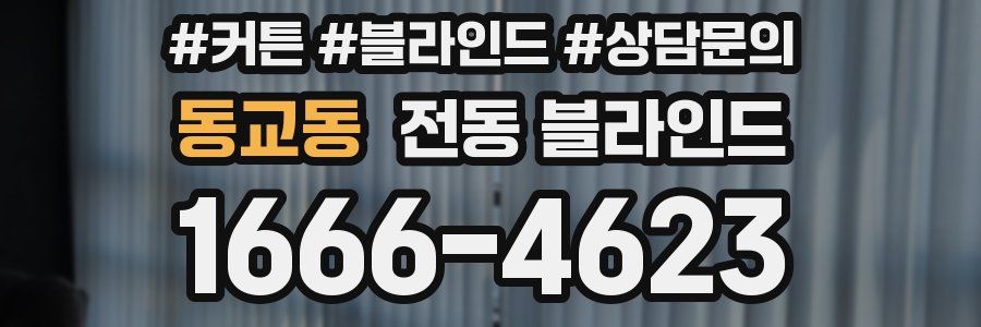 동교동 전동 블라인드